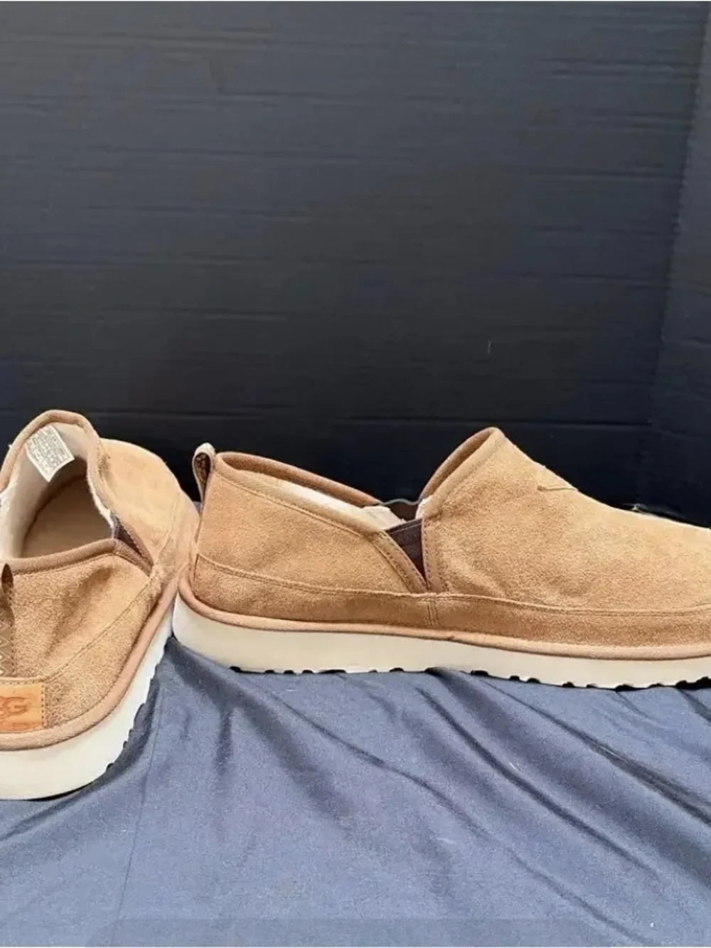 UGG Australia Men's Size 18 Suede Slip-On Shoes Worn by Stacey King Rare